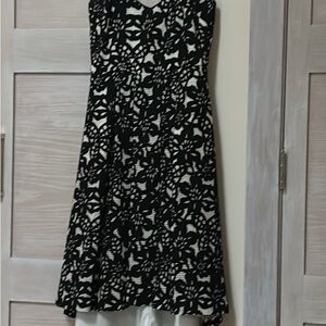 Badgley Mischka Black and white Lace Dress